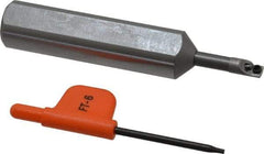 Kennametal - 0.208" Min Bore Diam, 3-3/8" OAL, 5/8" Shank Diam, CCBI Indexable Boring Bar - 7/8" Max Bore Depth, CDC Insert, Screw Holding Method - Industrial Tool & Supply