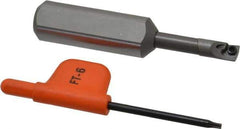 Kennametal - 0.23" Min Bore Diam, 2-1/2" OAL, 1/2" Shank Diam, CCBI Indexable Boring Bar - 1" Max Bore Depth, CDC Insert, Screw Holding Method - Industrial Tool & Supply