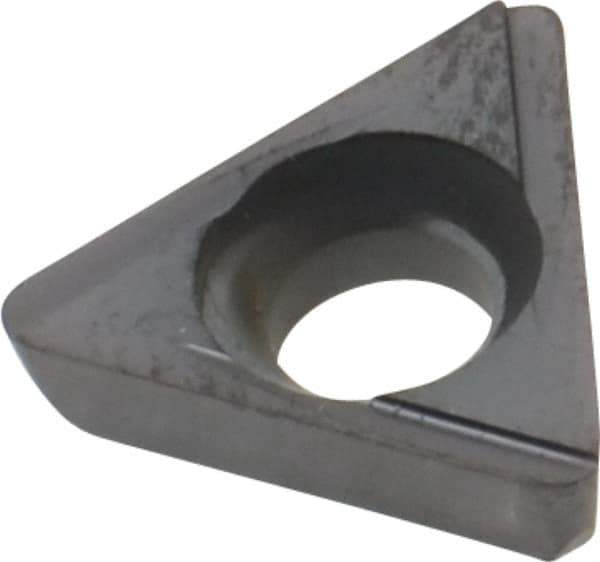 Kennametal - TPCG222 Grade KC5010 Carbide Boring Insert - TiC/TiCN/TiN Finish, 60° Triangle, 11° Relief Angle, 1/4" Inscr Circle, 3/32" Thick, 1/32" Corner Radius - Industrial Tool & Supply