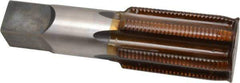 Hertel - 2-8 UNS 6 Flute Bright Finish High Speed Steel Straight Flute Standard Hand Tap - Plug, Right Hand Thread, 7-5/8" OAL, 3-9/16" Thread Length, H6 Limit - Industrial Tool & Supply
