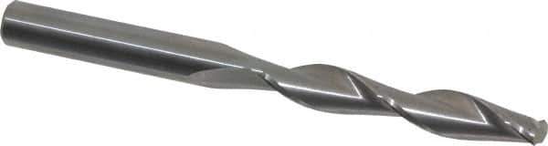 Hertel - 11/32" 135° Solid Carbide Jobber Drill - Right Hand Cut, Parabolic Flute, 4" OAL, Split Point - Industrial Tool & Supply