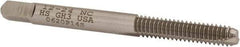 Hertel - #12-24 UNC, 2 Flute, Bright Finish, High Speed Steel Spiral Point Tap - Bottoming Chamfer, Right Hand Thread, 2-3/8" OAL, 15/16" Thread Length, 2B/3B Class of Fit - Exact Industrial Supply