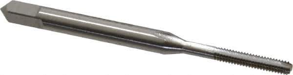 Hertel - #2-56 UNC, 2 Flute, Bright Finish, High Speed Steel Spiral Point Tap - Bottoming Chamfer, Right Hand Thread, 1-3/4" OAL, 7/16" Thread Length, 2B Class of Fit - Exact Industrial Supply