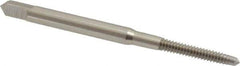 Hertel - #4-40 UNC, 2 Flute, Bright Finish, High Speed Steel Spiral Point Tap - Plug Chamfer, Left Hand Thread, 1-7/8" OAL, 2B/3B Class of Fit - Exact Industrial Supply