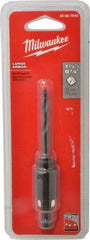 Milwaukee Tool - 1-1/4 to 6" Tool Diam Compatibility, Straight Shank, Steel Integral Pilot Drill, Hole Cutting Tool Arbor - 3/8" Min Chuck, Threaded Shank Attachment, For Hole Saws - Industrial Tool & Supply