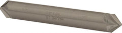 Hertel - 3/8" Diam Double End Cobalt Chamfer Mill - Industrial Tool & Supply