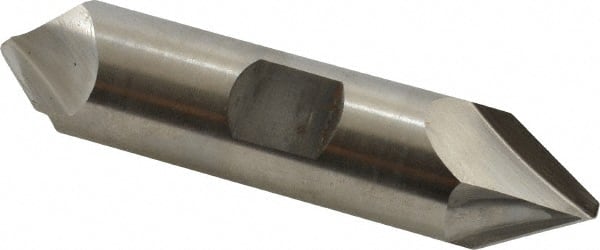Hertel - 3/4" Diam Double End Cobalt Chamfer Mill - Industrial Tool & Supply