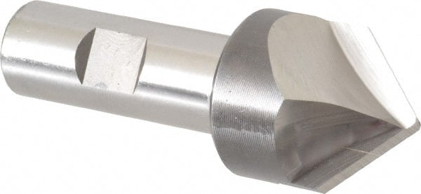 Hertel - 1-1/4" Diam 2 Flute Single End Cobalt Chamfer Mill - Industrial Tool & Supply