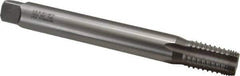 Hertel - 3/8-18 NPTF, 5 Flute, Bright Finish, High Speed Steel, Extension Pipe Tap - 6" OAL, 0.7" Shank Diam, 1-1/16" Thread Length, 17/32" Square Size - Exact Industrial Supply
