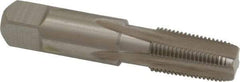 Hertel - 1/8-27 NPTF Thread, 4 Flute Short Projection Standard Pipe Tap - 2-1/8" OAL, 3/4" Thread Length, 7/16" Shank Diam, Bright Finish, High Speed Steel - Exact Industrial Supply