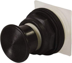 Schneider Electric - 30mm Mount Hole, Extended Straight, Pushbutton Switch Only - Black Pushbutton, Momentary (MO) - Industrial Tool & Supply