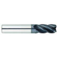 1" Dia. - 1-1/2" LOC - 4" OAL - .030-.035 Radius 4 FL Carbide S/E HP End Mill-AlTiN - Industrial Tool & Supply