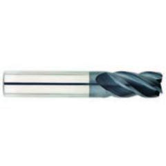 1" Dia. - 1-1/2" LOC - 4" OAL - 4 FL Carbide S/E HP End Mill-AlTiN - Industrial Tool & Supply