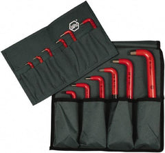 Wiha - 12 Piece Insulated L-Key Ball End Hex Key Set - Hex Range 1/16 to 1/2" - Industrial Tool & Supply