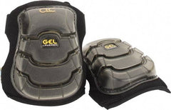 CLC - Size Universal, Hook & Loop Straps, Knee Pad - Layered Gel Padding, Black, 2 Elastic Straps, Plastic Cover - Industrial Tool & Supply
