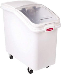 Rubbermaid - Rectangular, White Polypropylene Food Bin - 28" High x 15-1/2" Wide x 29-1/2" Long - Industrial Tool & Supply