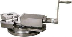 Gibraltar - 4" Jaw Width, 4" Jaw Opening Capacity, Horizontal Swivel Machine Vise - Manual Operation, 2,700 Lb Capacity, 1 Station, 13-1/2" Long x 4-1/2" High x 1-1/2" Deep, 1-1/2" Jaw Height, Cast Iron - Industrial Tool & Supply