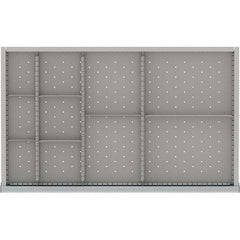 LISTA - 10-Compartment Drawer Divider Layout for 3.15" High Drawers - Industrial Tool & Supply