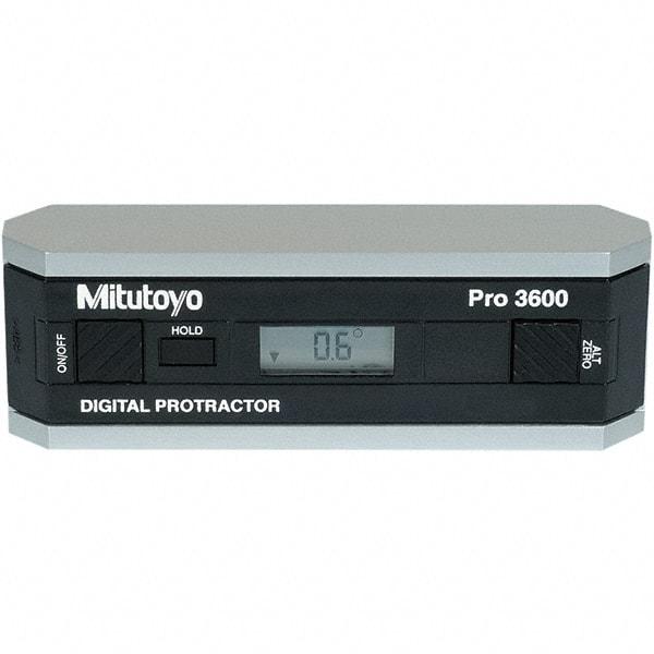 Mitutoyo - Digital & Dial Protractors Style: Digital Measuring Range (Degrees): 360.00 - Industrial Tool & Supply