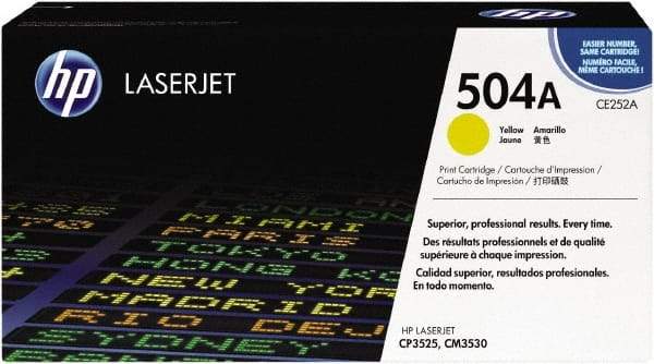 Hewlett-Packard - Yellow Toner Cartridge - Use with HP Color LaserJet CM3530 MFP, CP3525 - Industrial Tool & Supply