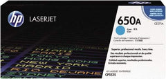 Hewlett-Packard - Cyan Toner Cartridge - Use with HP Color LaserJet Enterprise CP5525, M750 - Industrial Tool & Supply