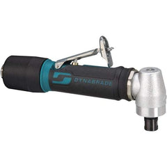 Dynabrade - 1/4" Collet, Angle Handle, Air Angle Die Grinder - 20,000 RPM, Rear Exhaust, 23 CFM, 0.4 hp, 90 psi, 1/4 NPT Inlet - Industrial Tool & Supply