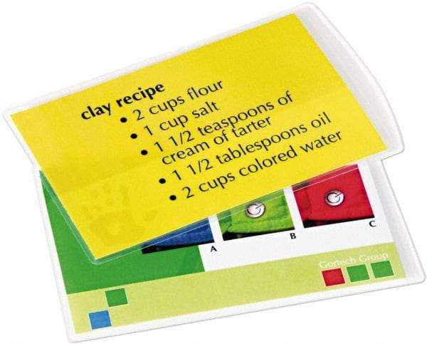 FELLOWES - 100 Piece, 5 mil Thick Plastic Pouch - 11-1/2 Inch Wide x 9 Inch High - Industrial Tool & Supply