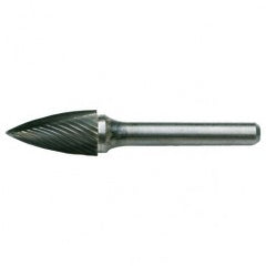 SG-51 Standard Cut Solid Carbide Bur-Pointed Tree Shape - Industrial Tool & Supply