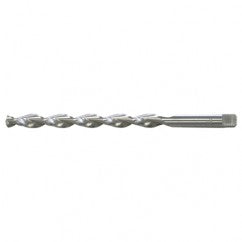 #15 RHS / RHC HSS 135 Degree Notched Point Deep Hole Parabolic Taper Length Drill - Bright - Industrial Tool & Supply