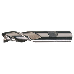 ‎7/32″ × 3/8″ × 5/8″ × 2-7/16″ RHS / RHC HSS HSS Single End 3-Flute Center Cutting Finishing End Mill - Bright
