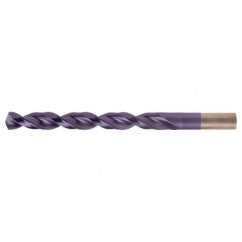 #23 RHS / RHC HSS-CO 8% (M42) 135 Degree Split Point Q-Cobalt Wide Land Parabolic Jobber Drill - TiAlN - Industrial Tool & Supply
