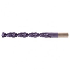 #23 RHS / RHC HSS-CO 8% (M42) 135 Degree Split Point Q-Cobalt Wide Land Parabolic Jobber Drill - TiAlN - Industrial Tool & Supply