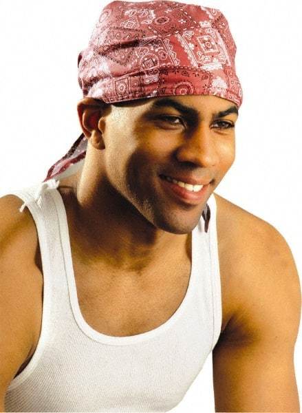 OccuNomix - Size Universal, Personal Cooling Tie Hat - Cotton with Cooling Crystals, Tie Closure - Industrial Tool & Supply