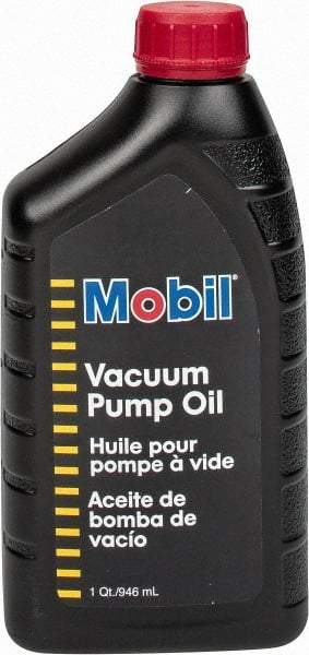 Mobil - 1 Qt Bottle Mineral Vacuum Pump Oil - SAE 20, ISO 68, 100 cSt at 40°C - Industrial Tool & Supply