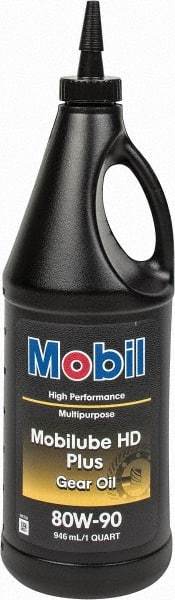 Mobil - 0.25 Gal Bottle, Gear Oil - 14.8 St Viscosity at 100°C, 141 St Viscosity at 40°C - Industrial Tool & Supply