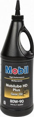 Mobil - 0.25 Gal Bottle, Gear Oil - 14.8 St Viscosity at 100°C, 141 St Viscosity at 40°C - Industrial Tool & Supply