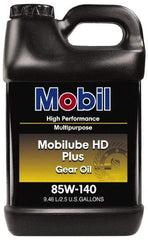 Mobil - 2.5 Gal Bottle, Gear Oil - 14.8 St Viscosity at 100°C, 141 St Viscosity at 40°C - Industrial Tool & Supply