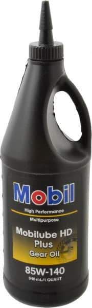Mobil - 0.25 Gal Bottle, Gear Oil - 26.6 St Viscosity at 100°C, 260 St Viscosity at 40°C - Industrial Tool & Supply
