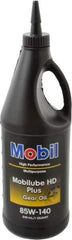 Mobil - 0.25 Gal Bottle, Gear Oil - 26.6 St Viscosity at 100°C, 260 St Viscosity at 40°C - Industrial Tool & Supply