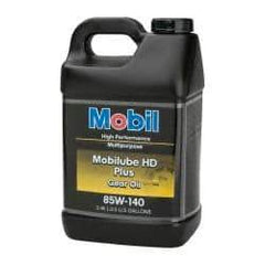 Mobil - 2.5 Gal Bottle, Gear Oil - 26.6 St Viscosity at 100°C, 260 St Viscosity at 40°C - Industrial Tool & Supply