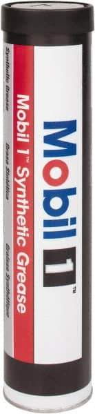 Mobil - 13.4 oz Cartridge Synthetic General Purpose Grease - Red, 302°F Max Temp, NLGIG 2, - Industrial Tool & Supply