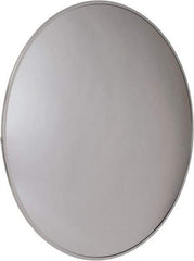 PRO-SAFE - Outdoor Round Convex Safety, Traffic & Inspection Mirrors - Acrylic Lens, Laminated Hardboard Backing, 26" Diam x 2-1/2" High, 28' Max Covered Distance - Industrial Tool & Supply