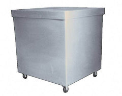 Bayhead Products - 1,000 Lb Load Capacity, Polyethylene Rolling Covered Container - 28" Wide x 30" Long x 30" High - Industrial Tool & Supply