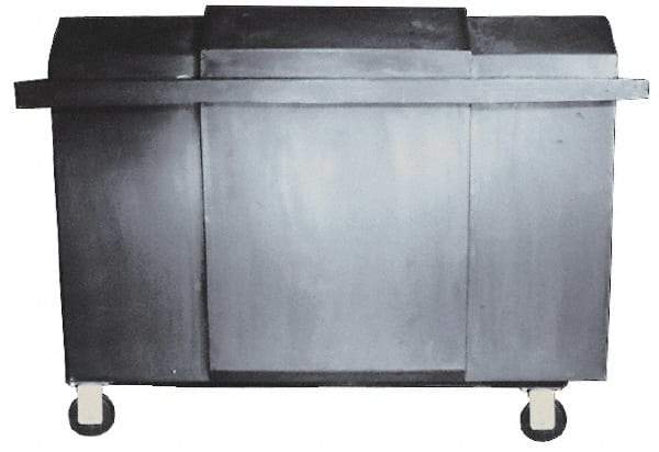 Bayhead Products - 1,000 Lb Load Capacity, Polyethylene Rolling Covered Container - 32" Wide x 48" Long x 30" High - Industrial Tool & Supply