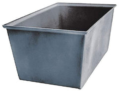 Bayhead Products - Gray Polyethylene Tote Container - Nesting, 23" Long x 15" Wide x 12" High - Industrial Tool & Supply