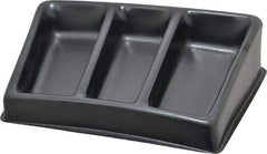 Bayhead Products - 12-1/2" Wide x 3" High x 8-1/2" Deep, Small Parts Assembly Tray - Plastic Frame, 3 Compartments, 6-1/2" Wide x 2-1/2" Deep Bin - Industrial Tool & Supply
