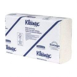 Kleenex - 1 Ply White Multi-Fold Paper Towels - 9-1/4" Wide - Industrial Tool & Supply