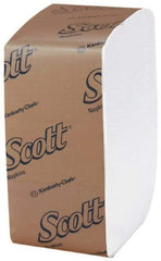 Scott - 12" Long x 13" Wide, Mini Fold Dispenser Dinner Paper Napkins - 1 Ply, White - Industrial Tool & Supply