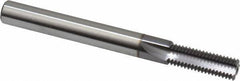Scientific Cutting Tools - 5/16-28 Thread, 1/4" Shank Diam, TiCN Coating, Powdered Metal Straight Flute Thread Mill - 3 Flutes, 2-1/2" OAL, 5/16" Min Noml Diameter - Industrial Tool & Supply