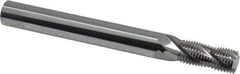 Scientific Cutting Tools - 7/16-24 UNS, 0.345" Cutting Diam, 4 Flute, Solid Carbide Helical Flute Thread Mill - Internal/External Thread, 0.808" LOC, 3-1/2" OAL, 3/8" Shank Diam - Industrial Tool & Supply